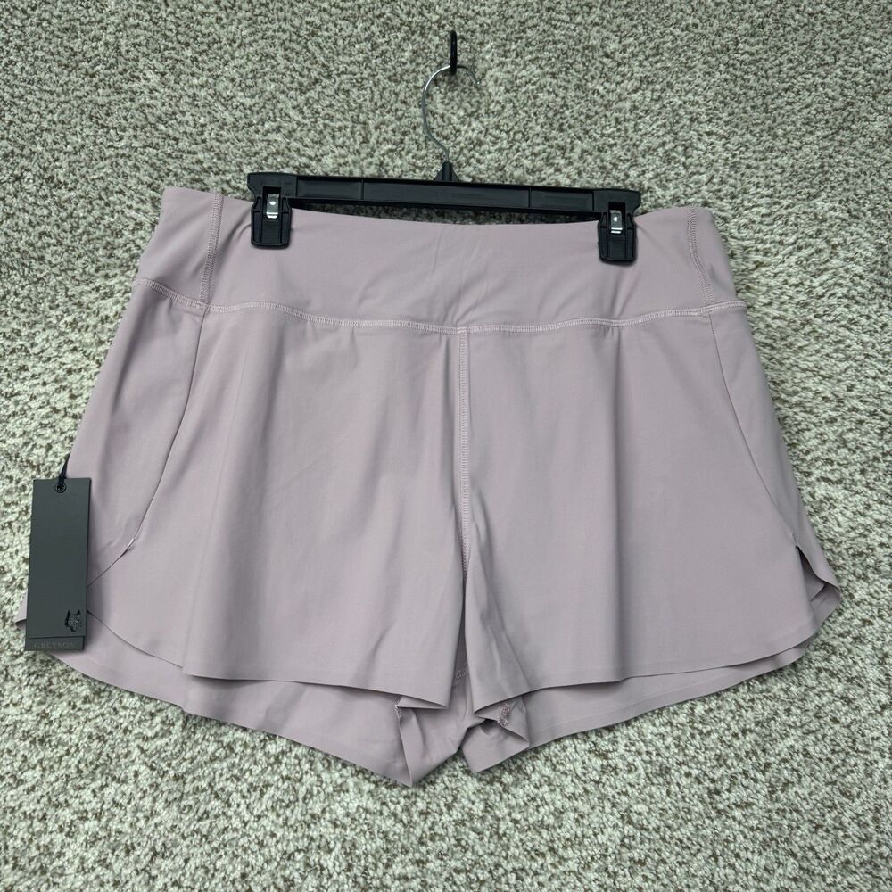 Greyson Phoenix Shorts Womens Large Purple Lavender New With Tags Athletic‎ Gym